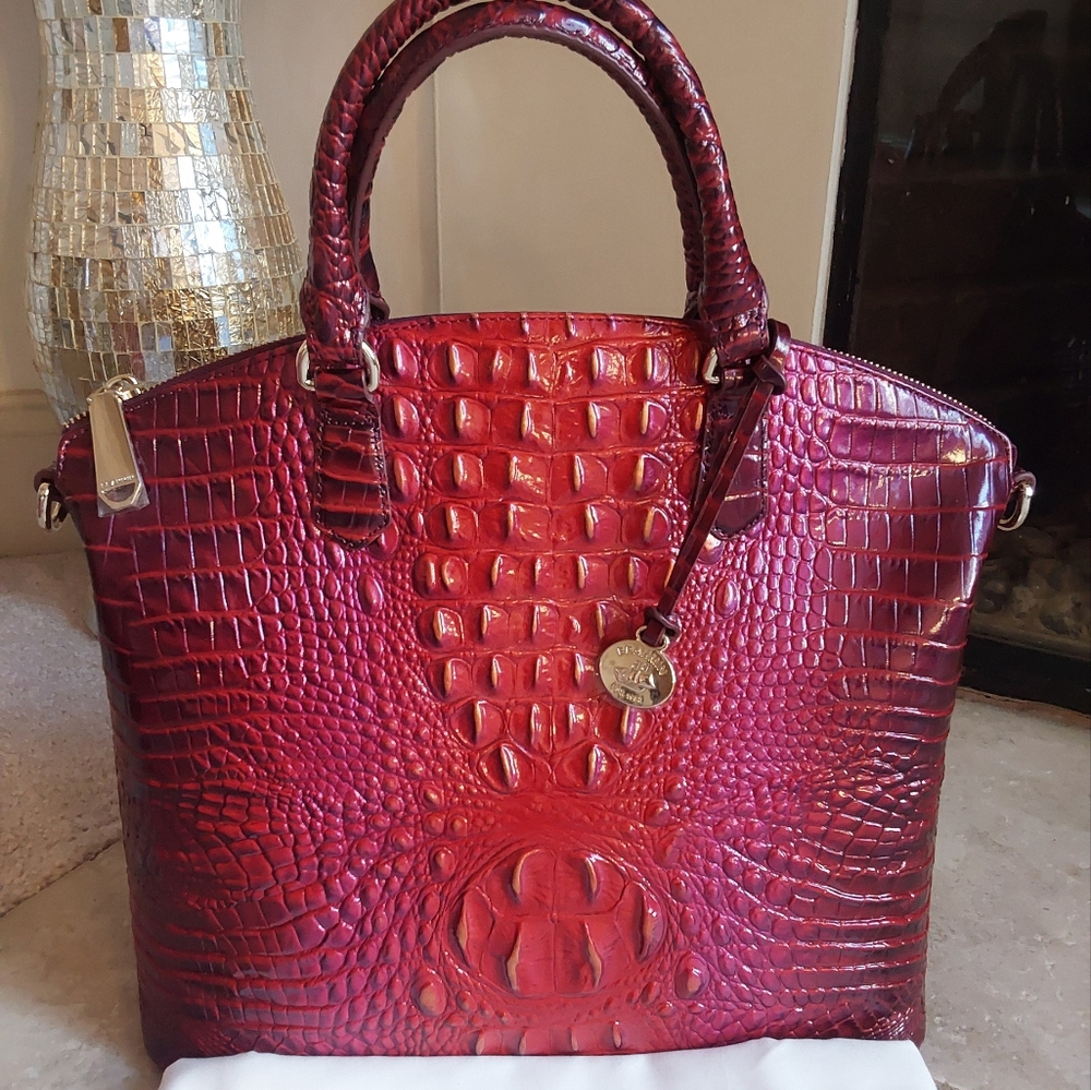 Brahmin Ruby Ombre Large Duxbury Satchel